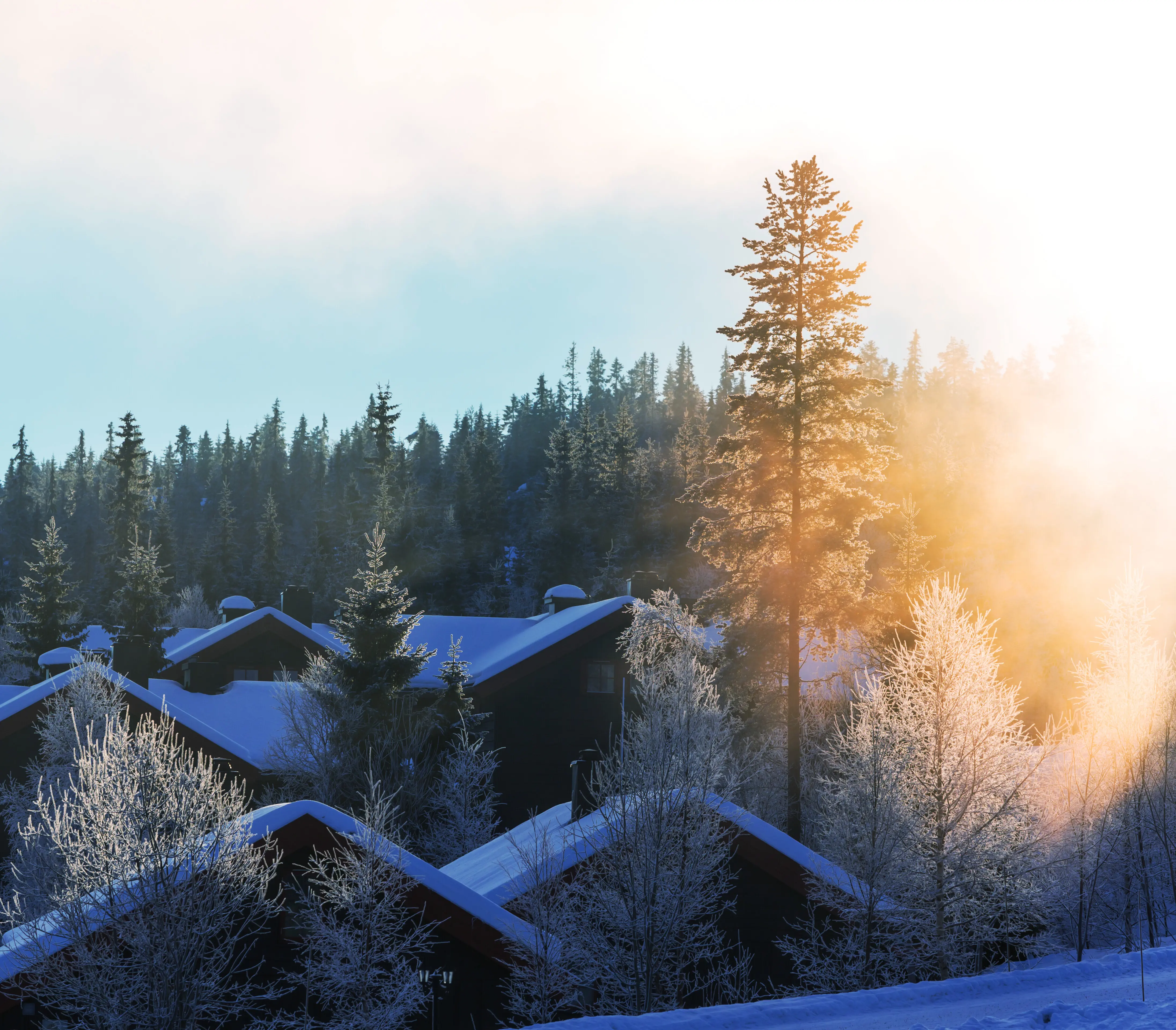 Please provide the original description of “Winter village” that you want me to rephrase.